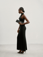 Платье ESSENTIAL с открытой спиной, чёрный