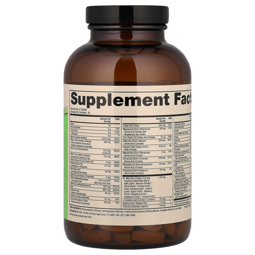 Dr. Mercola, комплекс из цельных продуктов с мультивитаминами и необходимыми минералами, 240 таблеток