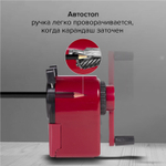 Точилка механическая BRAUBERG "JET" металлический механизм черный/малиновый (2 штуки в упаковке)