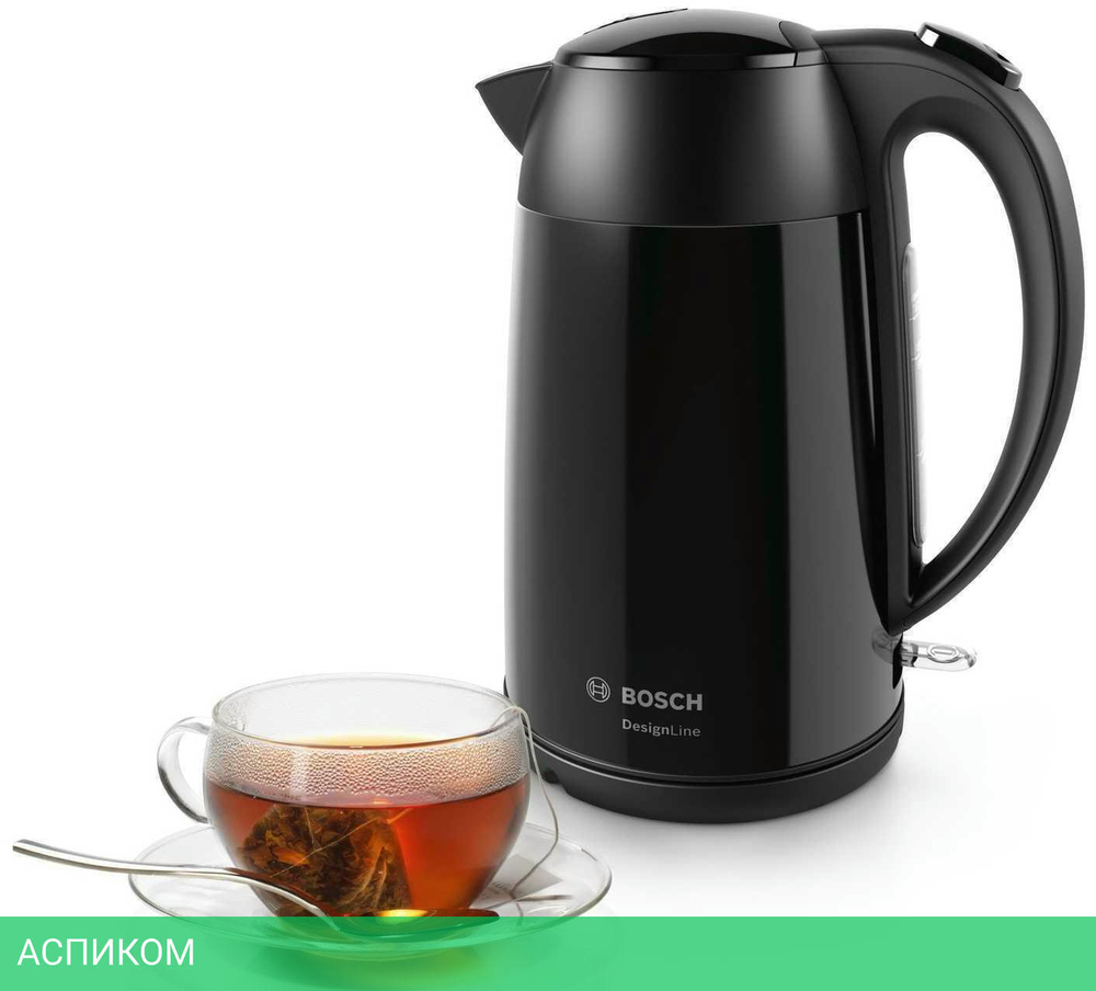 Электрочайник Bosch TWK3P423 черный