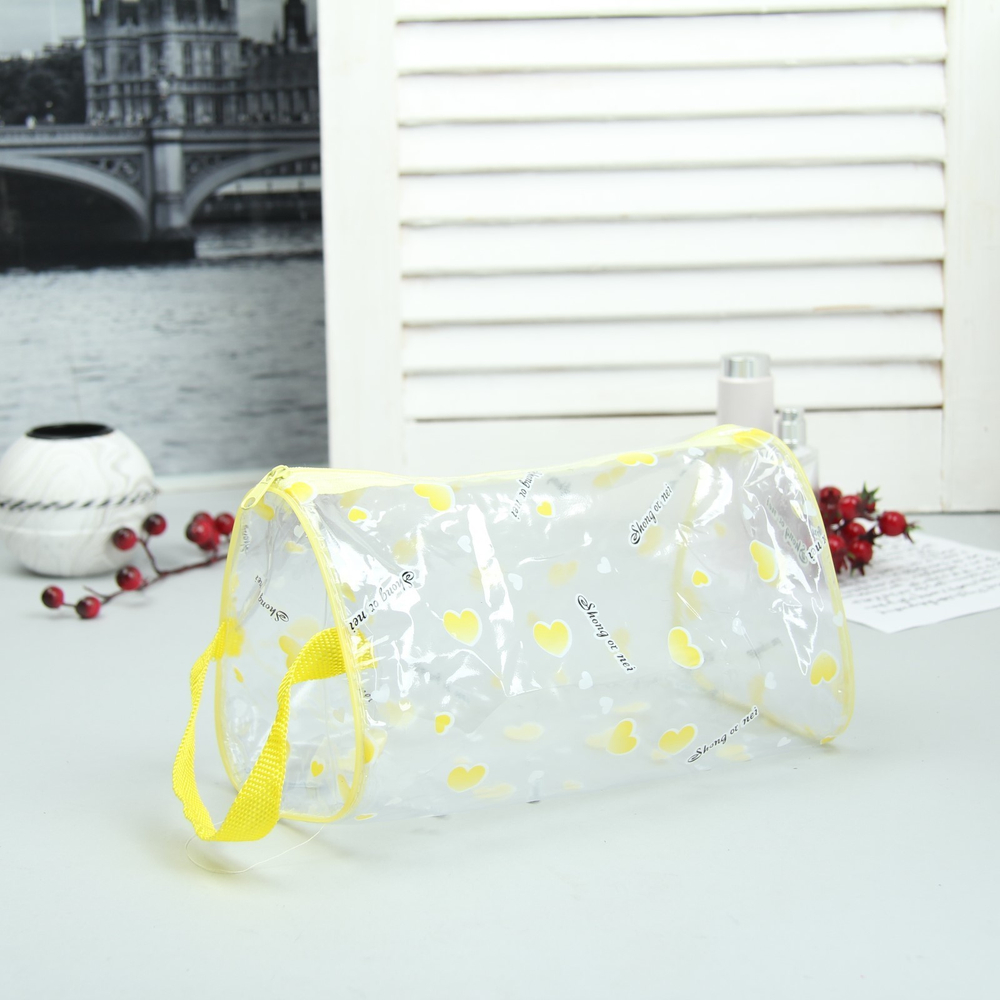 Косметичка ПВХ, отдел на молнии, 2 ручки, цвет МИКС 130769