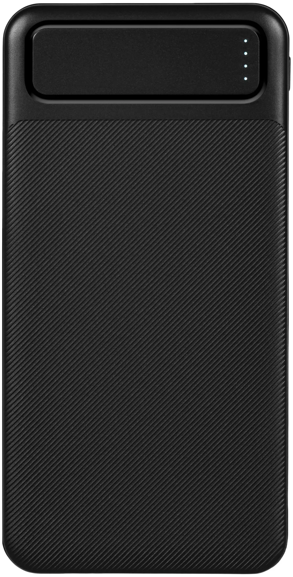 Портативный аккумулятор 10000 mAh KP-16 встроенный кабель micro/lightning/Type-C black King