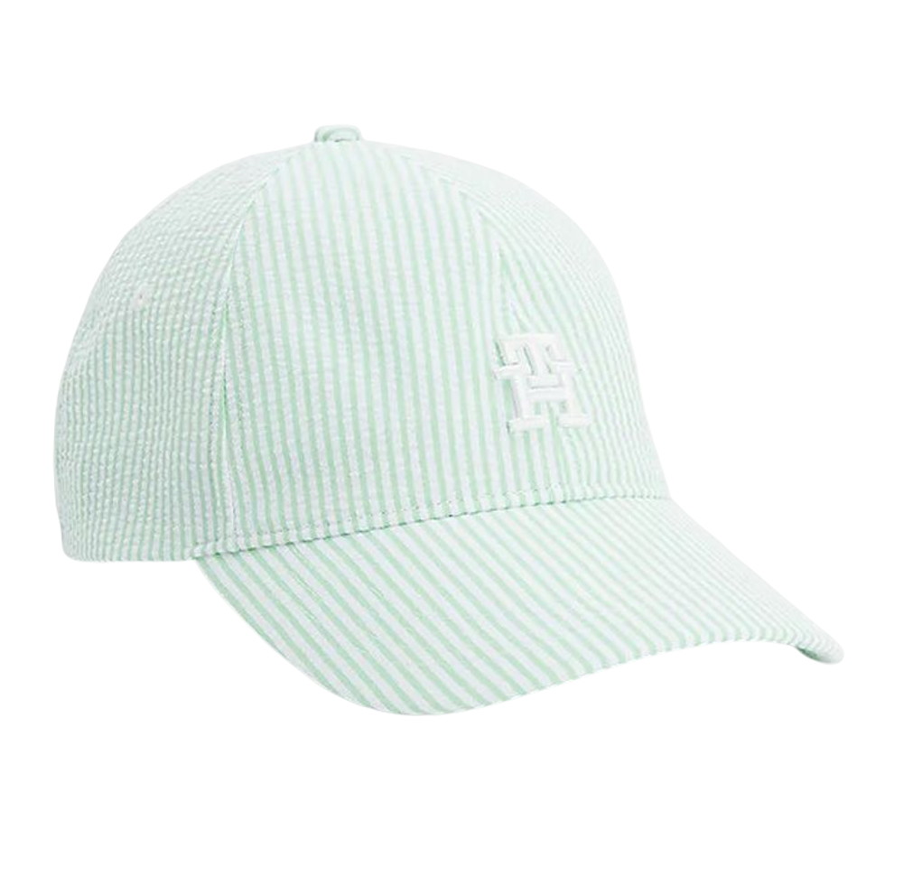 Теннисная кепка Tommy Hilfiger Summer Seersucker - spring lime stripe