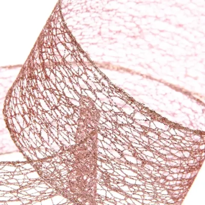 Лента для декорирования «Сказка» 6,3 см, 2,7 м, Розовое золото