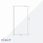 Душевое ограждение PARLY T100BF (100х90)