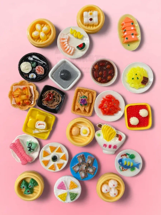 Миниатюры мини маленькая еда для кукол тарелки 10 шт