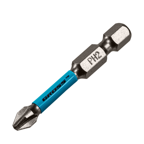 Бита торсионная PH2x50 мм, для ударных шуруповертов // Gross