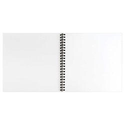 Альбом для рисования (Скетчпад) 195x195 мм, 40 л, блок - белый офсет 100 г/м², арт. 70152 НОВЫЕ СКАЗКИ /обложка полноцветная печать, гребень по короткой стороне, выборочный  УФ-лак/