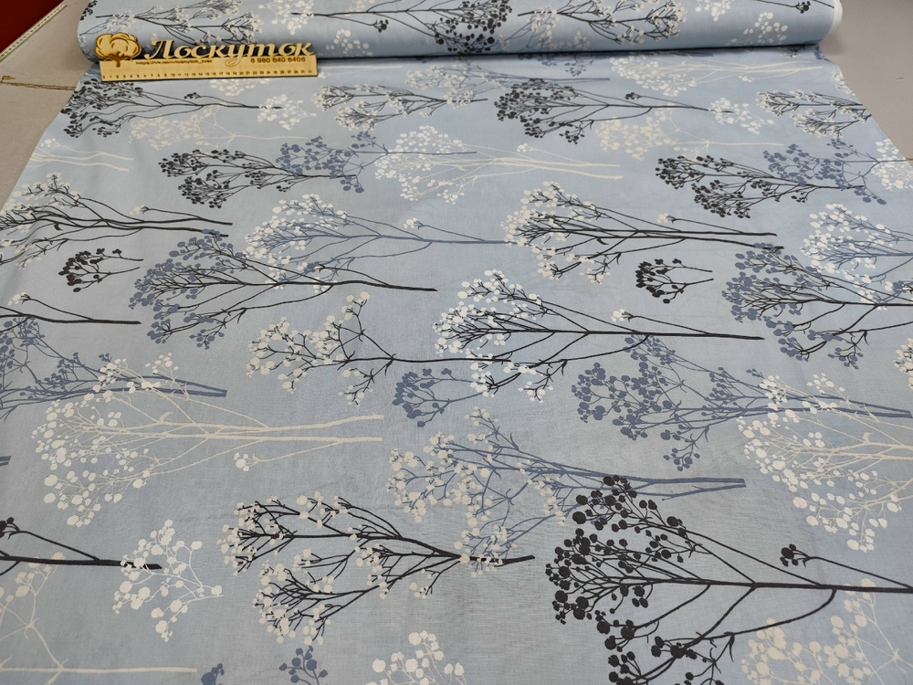 Поплин / Вереск темный