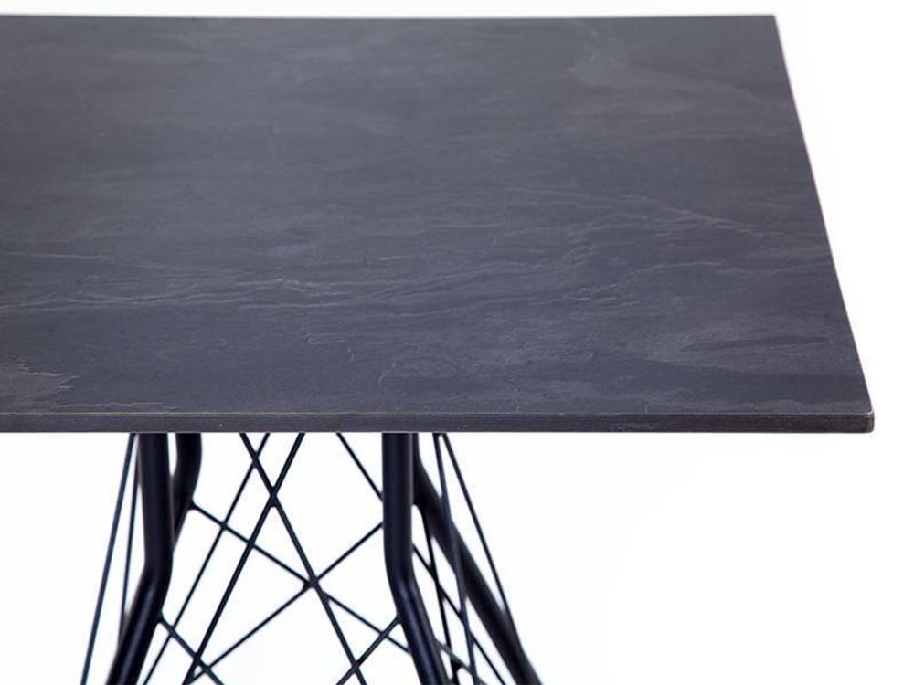 "Конте" интерьерный стол из HPL 63x63см, цвет "серый гранит"