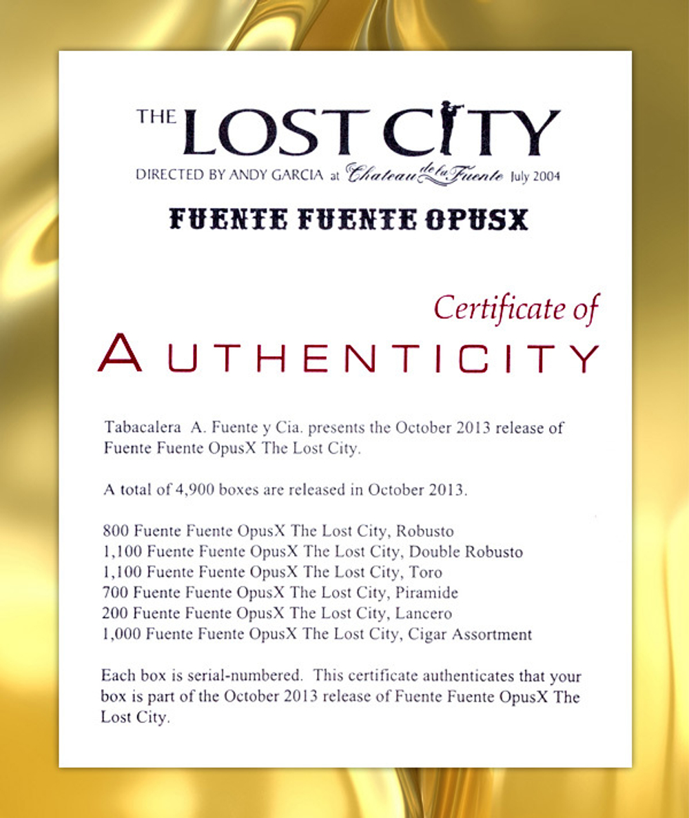 Fuente Fuente Opus X Lost City Assortment Box