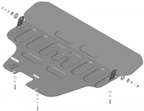 Защита картера Двигателя. 2 мм, Сталь. для Subaru Forester 2019-н.в. MOTODOR.72201