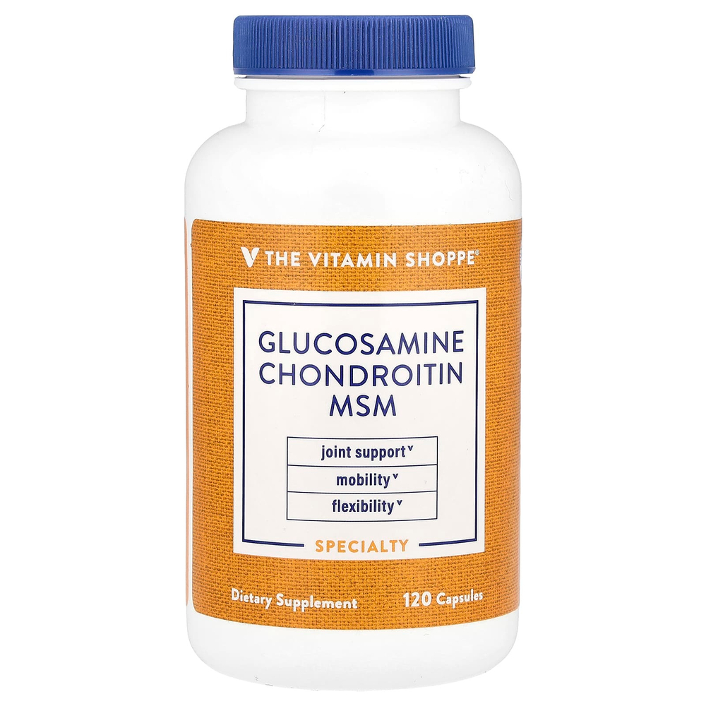The Vitamin Shoppe, Глюкозамин и хондроитин МСМ, 120 капсул