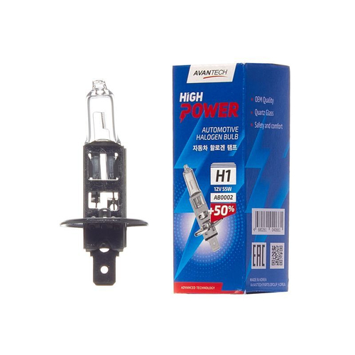 Лампа головного света Avantech H1 12V 55W AB0002
