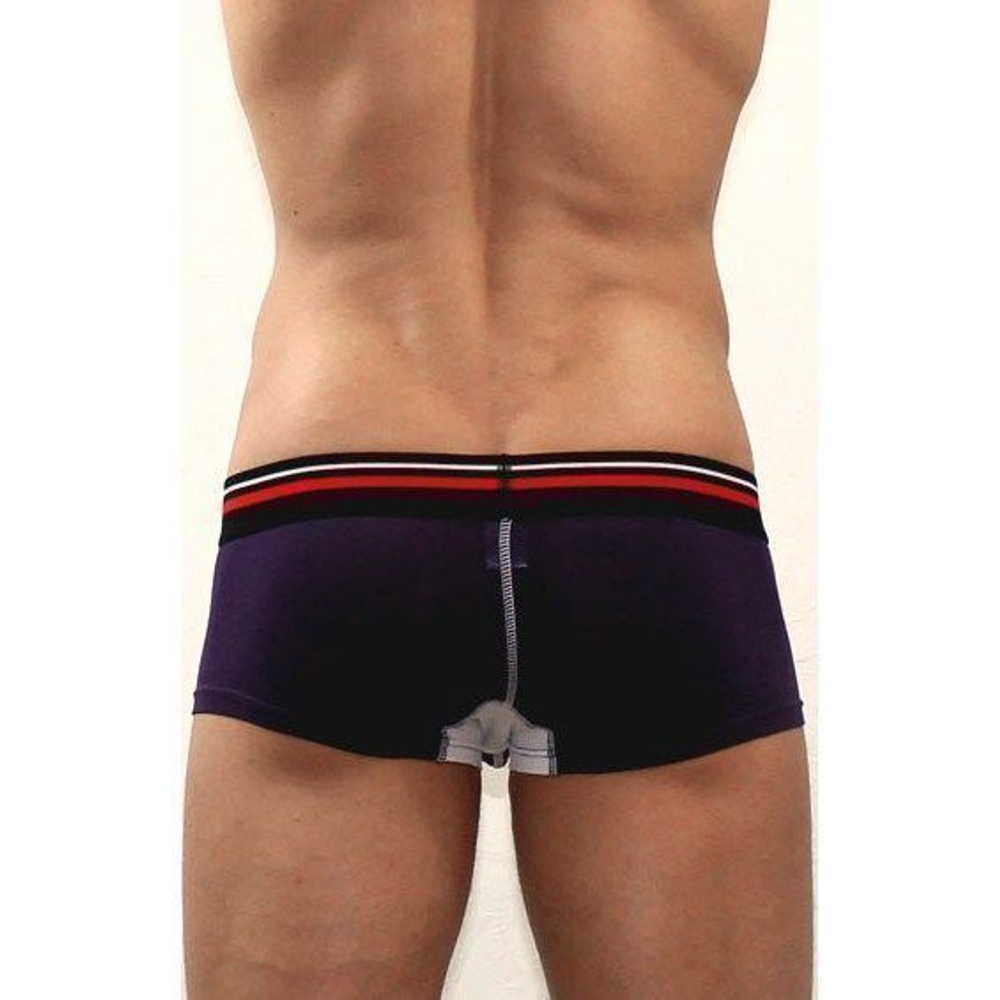Мужские трусы боксеры фиолетовые с белой вставкой Diesel Purple DIS0047