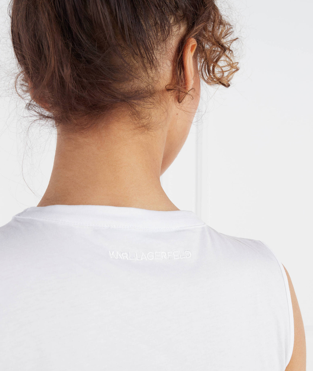 Топ Karl Lagerfeld - белый(231W1705)