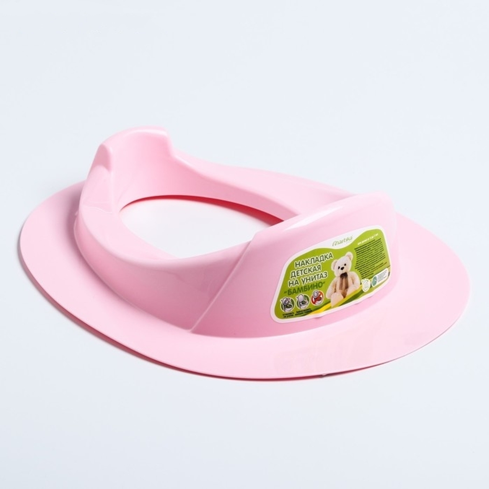 Накладка детская на унитаз БАМБИНО (пластик) белая арт. С817БЛ МАРТИКА