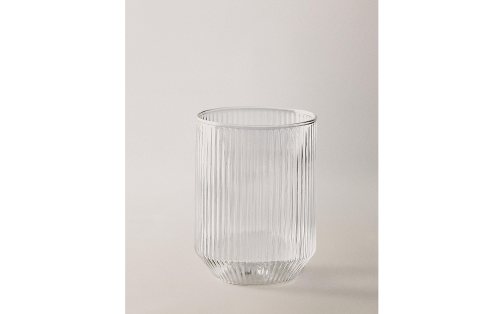 Zara Home стакан из боросиликатного стекла, цвет прозрачный, 10.5 см