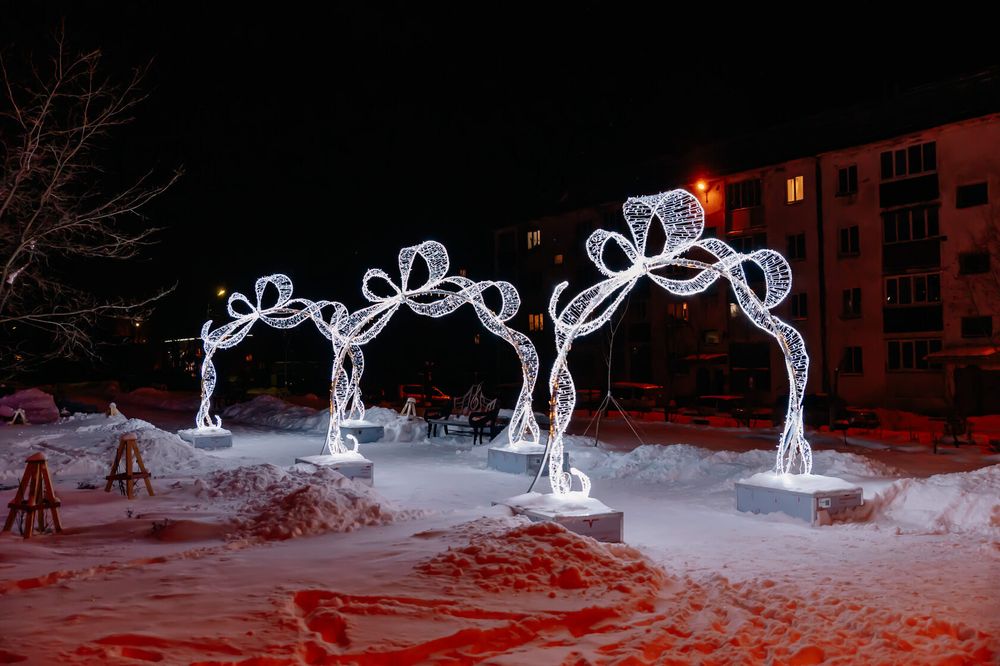 световая арка "Морозная лента"