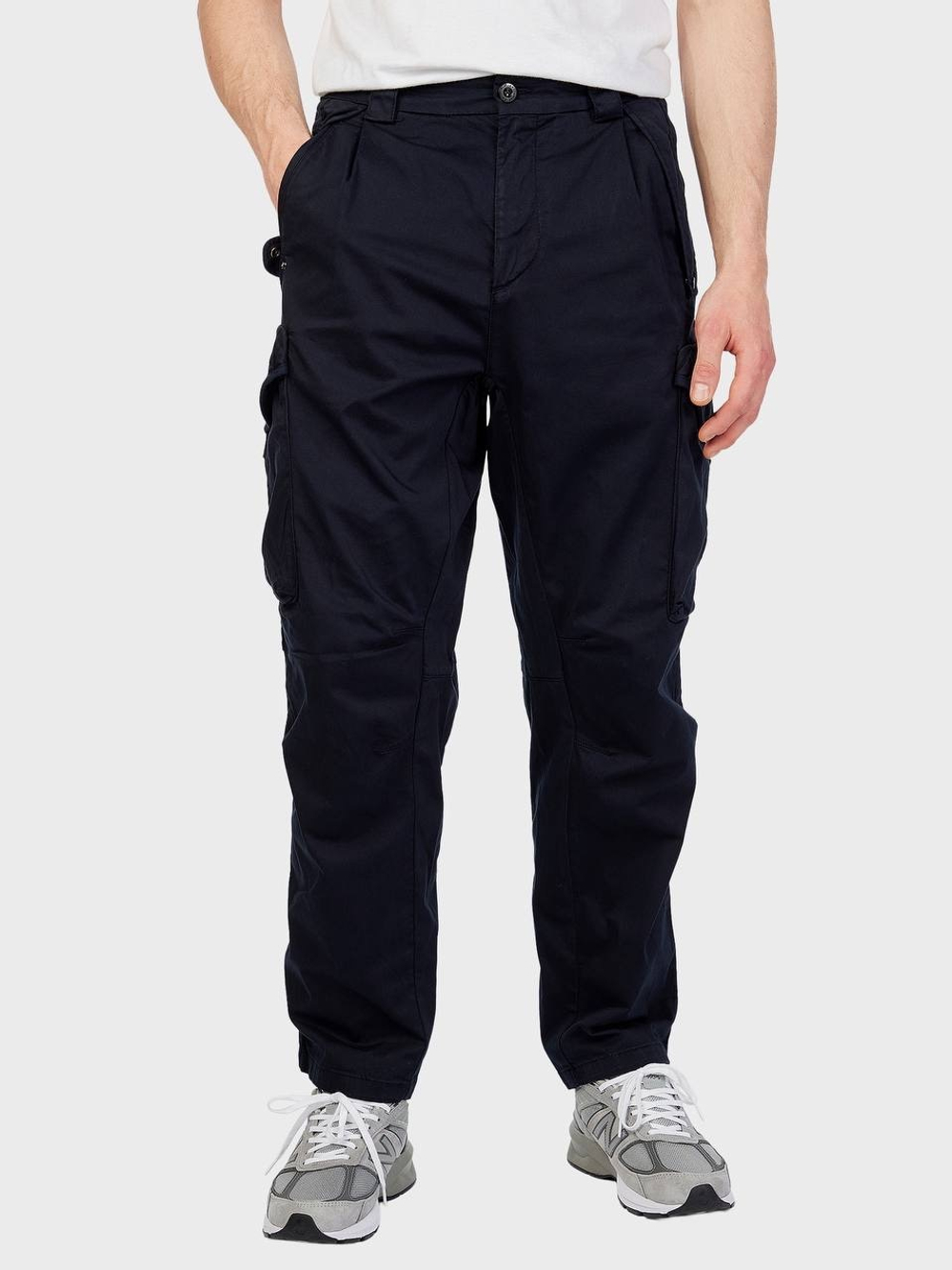 Брюки C. P. Company Black Stretch Sateen Loose Fit Cargo Pants Black