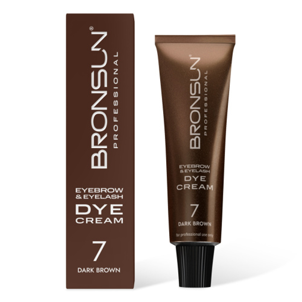 Краска для ресниц и бровей кремовая BRONSUN NEW, 15 мл