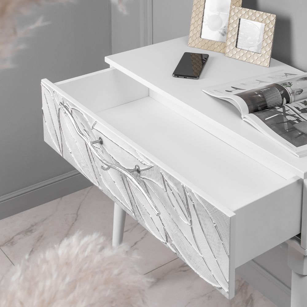 Ручка скоба мебельная Арт Бранч long Античное серебро