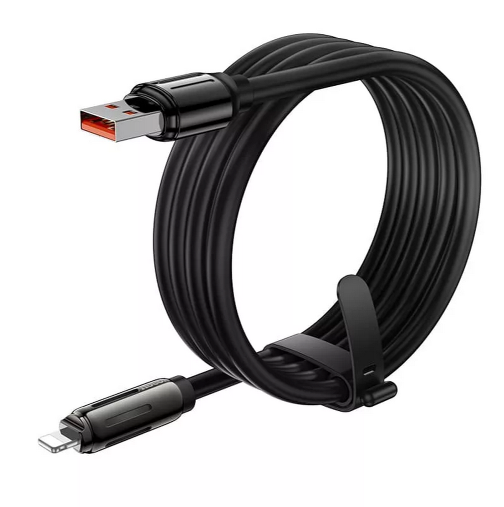 Кабель USB x Lightning 2.4A RGB colorful -1.2м. Hoco. U136
