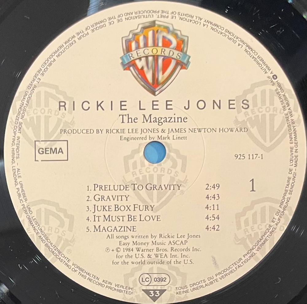 Rickie Lee Jones- The Magazine (Европа 1984г.)