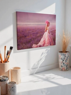 Картина на стену 40 X 50 Девушка в лавандовом поле