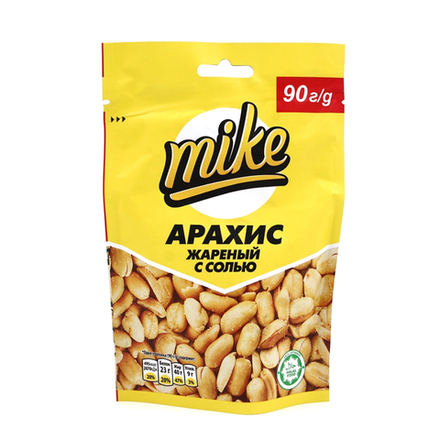 Арахис Mike жареный с солью 90 гр