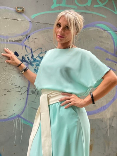 Костюм мятный