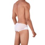 Мужские трусы брифы белые с прозрачной вставкой сзади Pikante LEONIDAS BRIEF 034201