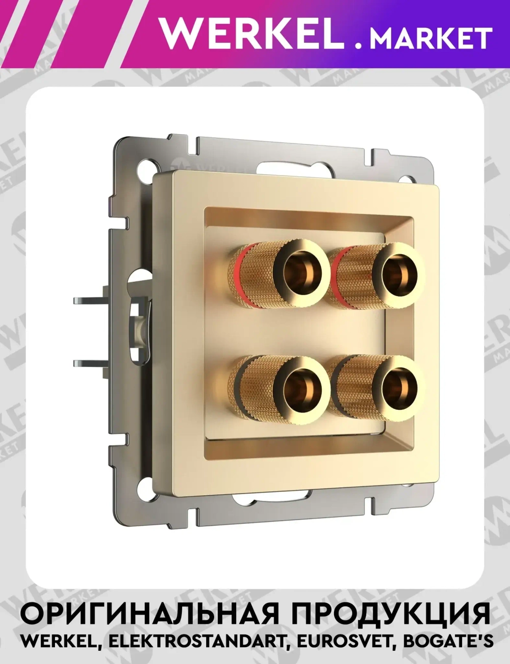 Акустическая розетка (шампань) W1185011
