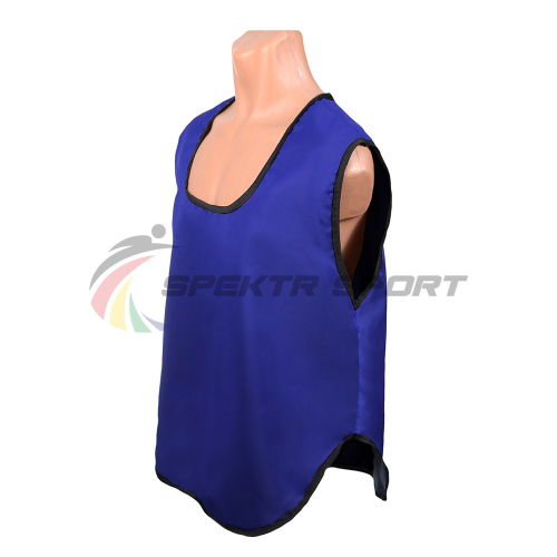 Манишка футбольная односторонняя Spektr Sport синяя, р.36-40