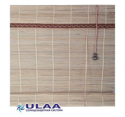 Жалюзи бамбуковые рулонные "Бамбуковая соломка" 70 см (ширина) х 160 см (высота)