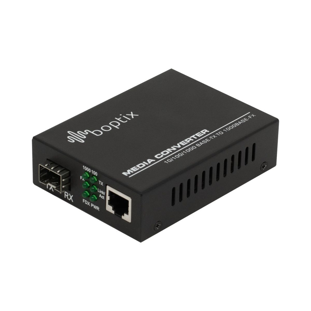 Медиаконвертер B-OptiX 10/100/1000-Base-T / 100/1000Base-FX с SFP-портом BO-CVT-1000SFP