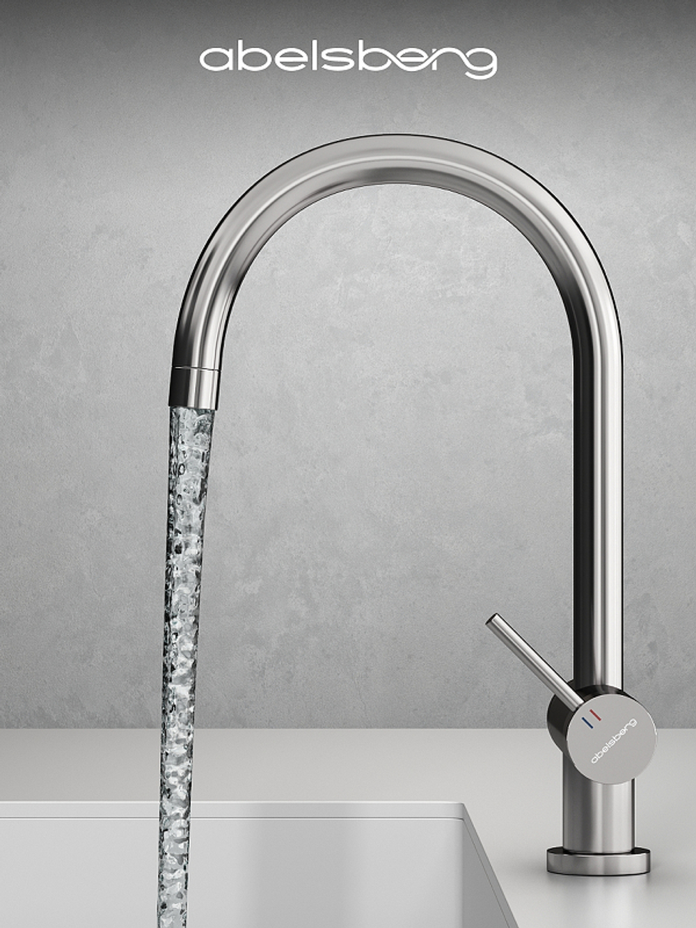 Смеситель для кухни Abelsberg Aera AWF70029CH цвет Глянцевый хром