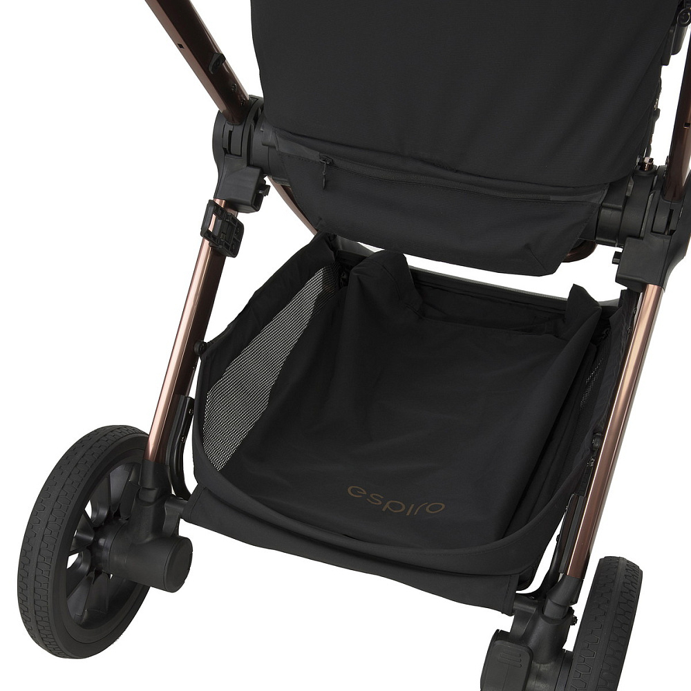 Детская коляска 3 в 1 Espiro Code 2025 и автокресло Pi Black 10 clever black/Чёрный (Black 110)