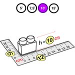 Элемент фиолетовый 2x1 для GigaBloks Outdoor