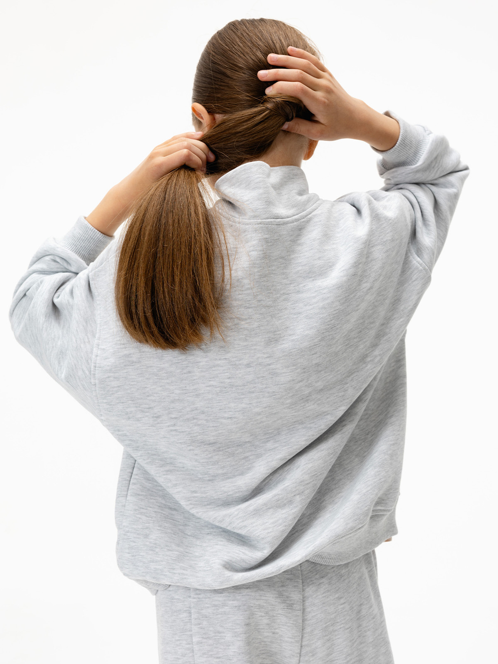 Свитшот на молнии Mjölk Ice Grey