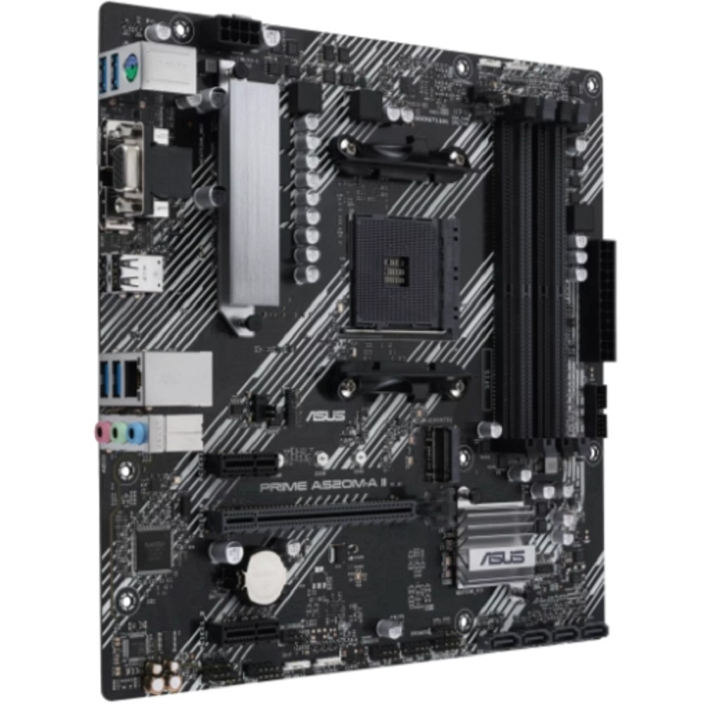 Материнская плата ASUS PRIME A520M-A II / CSM (Socket AM5, mATX, 4xDDR4(128GB), VGA / DP / HDMI, 1xPCIe 3.0x16 / 2xPCIe 3.0x1, 4xSATA 6Gb / s, 1*M Key, 1xLAN, 4, 4xUSB 3.0, 2xUSB 2.0)