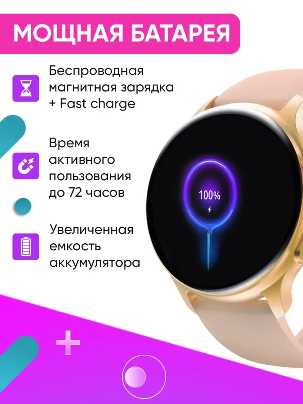 Cмарт часы круглые умные smart watch женские
