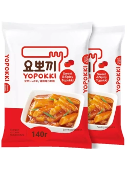 Рисовые клецки токпокки в сладко-остром соусе 140 г * 2 шт