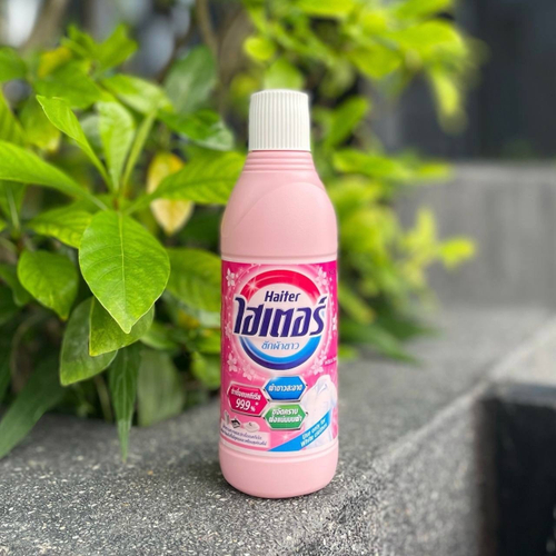 Жидкий отбеливатель парфюмированный только для белых тканей Haiter Bleach Pink Perfume Type