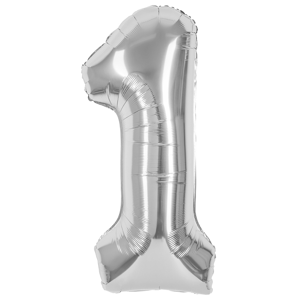 Цифра 1 серебро 40” е78