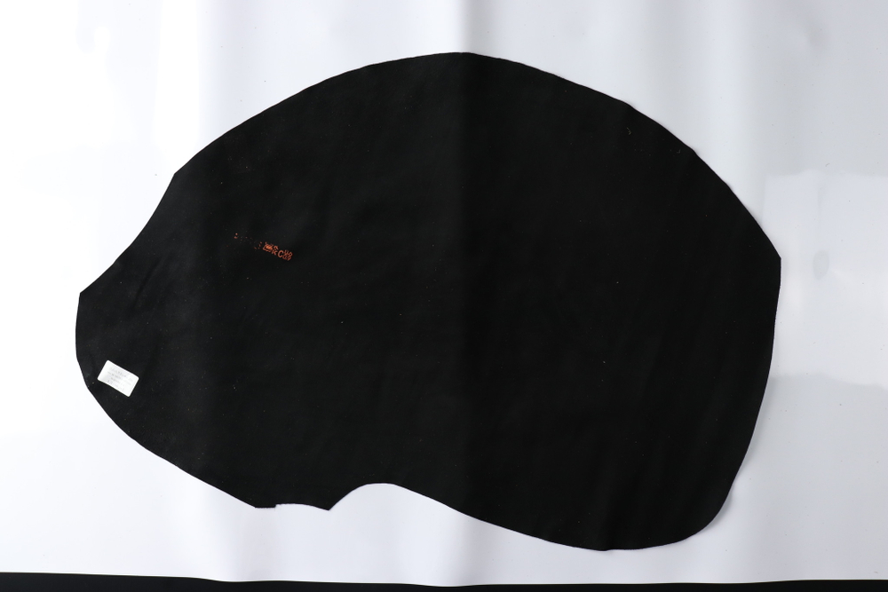 0,6-0,9 Кожа для подкладки обуви черная кож кусок 66 дм² (КЛ)