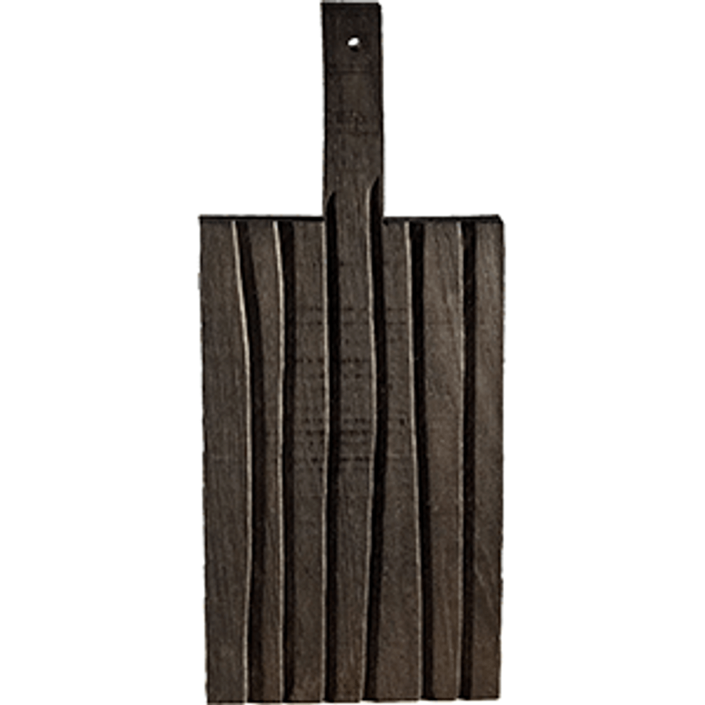 Доска для подачи прямоугольная с ручкой; темный дуб; H=25;L=480/340,B=200мм.