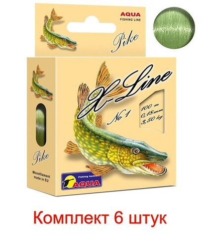 Монофильная леска для рыбалки Aqua X-Line Pike