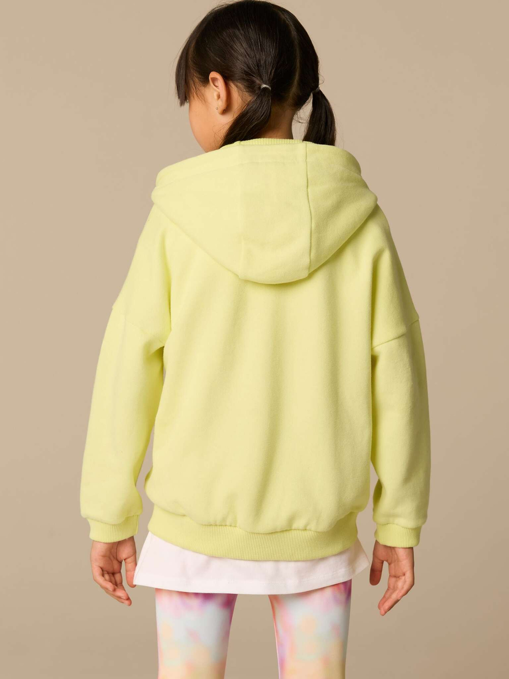 Толстовка с капюшоном на молнии для девочки Next E61-817, Желтый