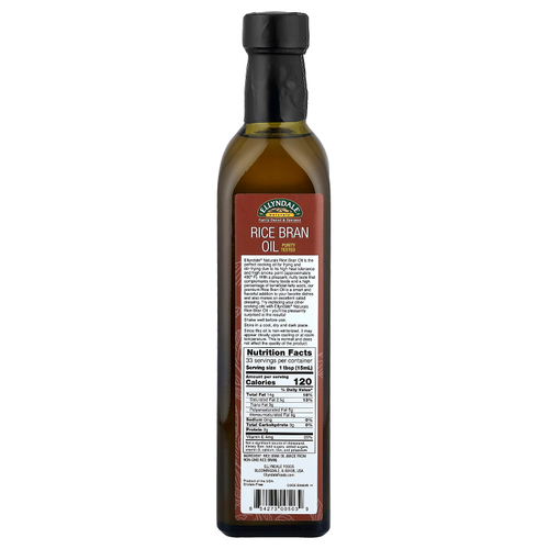 NOW Foods, Ellyndale® Naturals, масло из рисовых отрубей, 500 мл (16,9 жидк. унции)